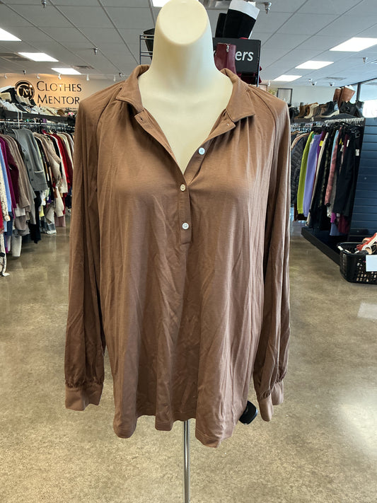 Top Ls By J Mclaughlin In Brown, Size:M