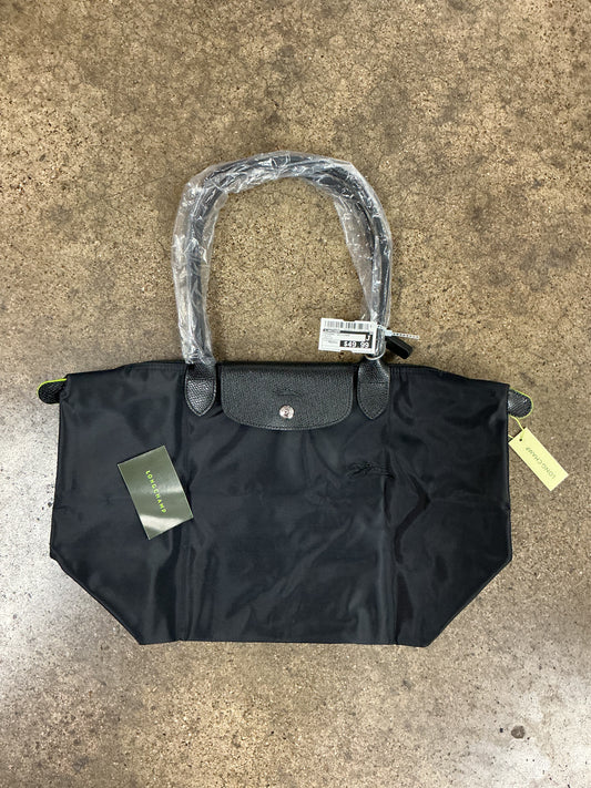 Handbag Designer By Longchamp In Black, Size:Medium