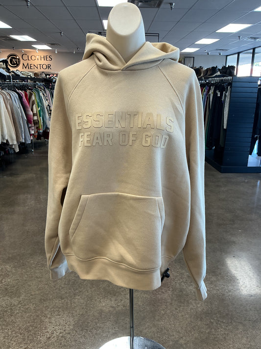 Sweatshirt Hoodie By Essentials In Tan, Size:Xs
