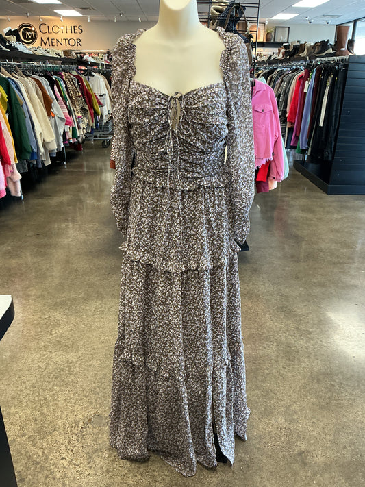 Dress Casual Maxi By Astr In Brown & Purple, Size:M