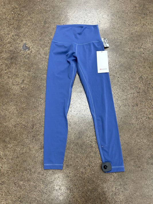 Athletic Leggings By Lululemon In Blue, Size:4