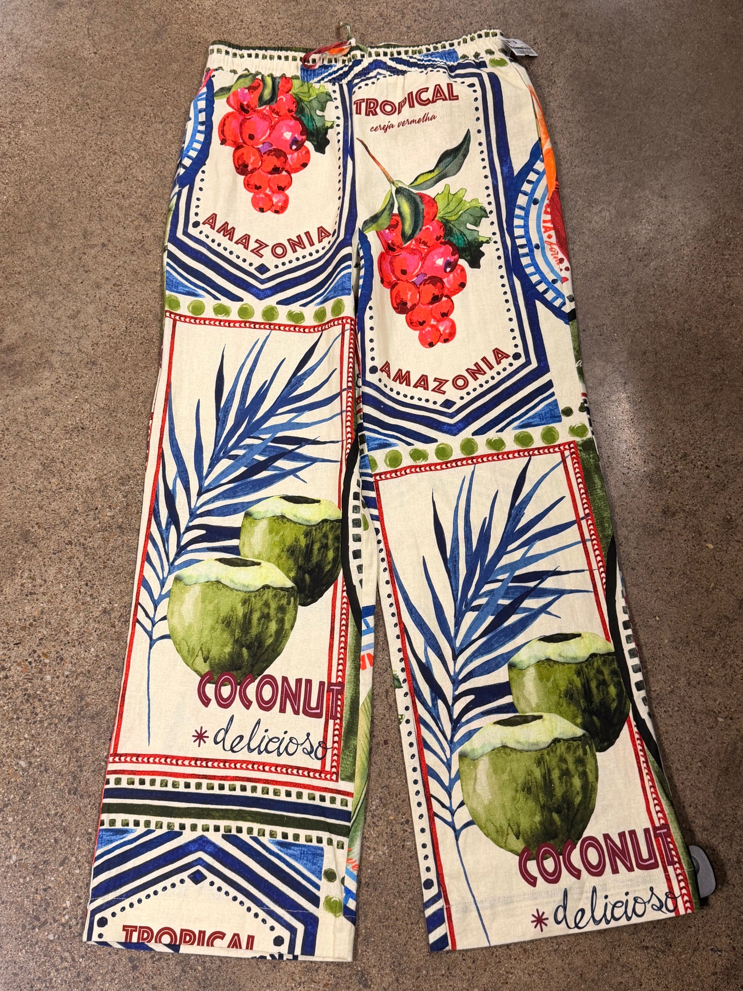 Pants Linen By Rachel Zoe In Multi, Size:S