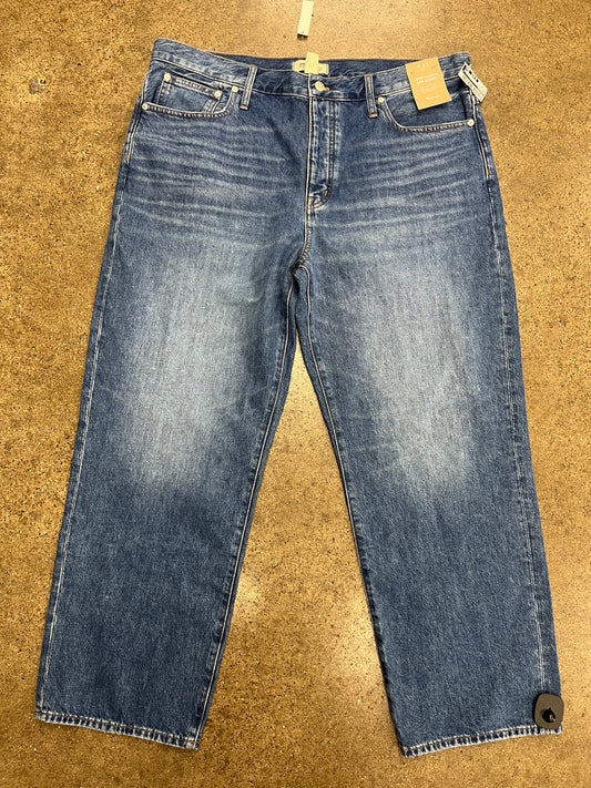 Jeans Straight By Madewell In Blue Denim, Size:16