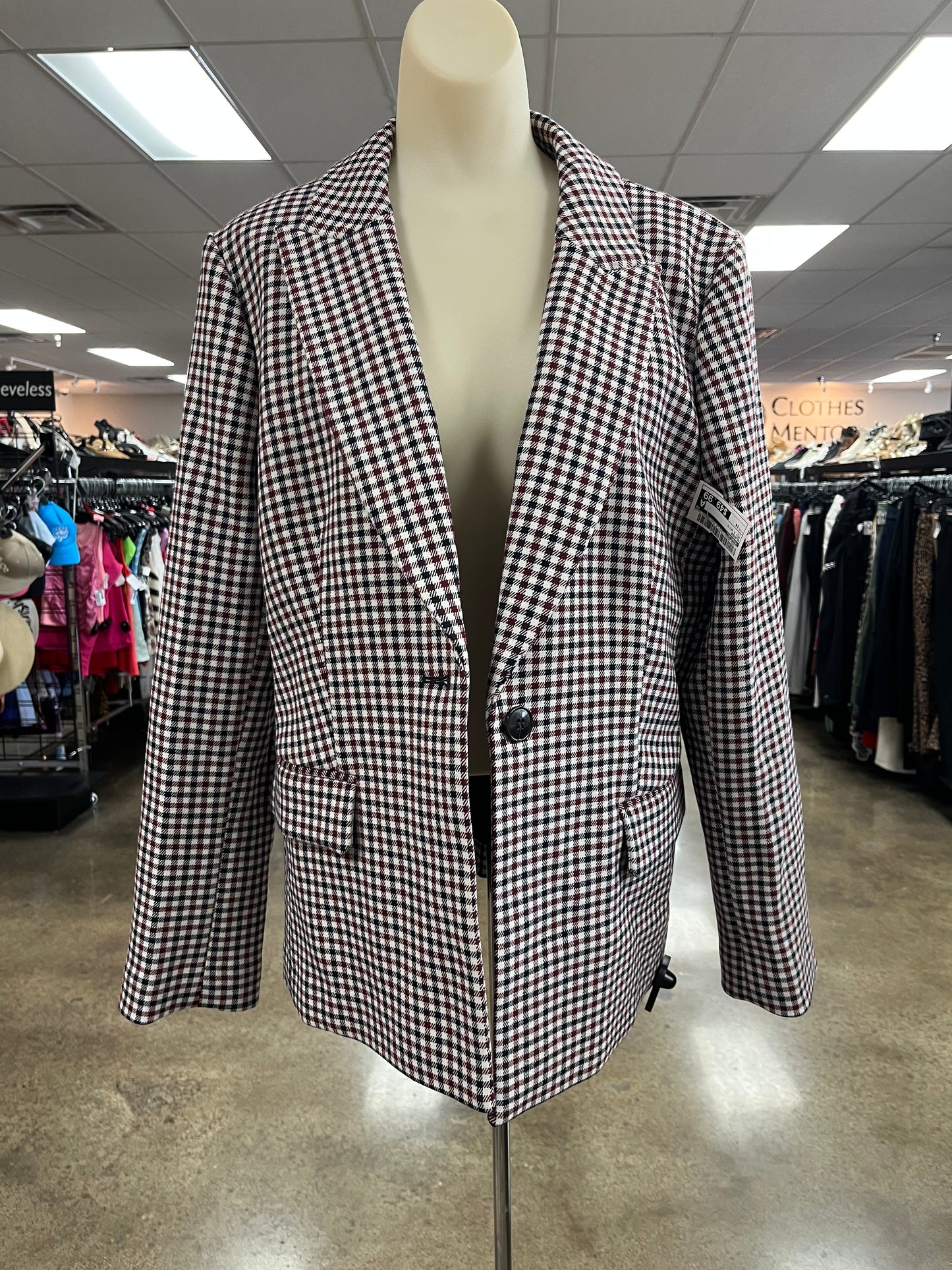 Blazer By Madewell In Red & White, Size:14
