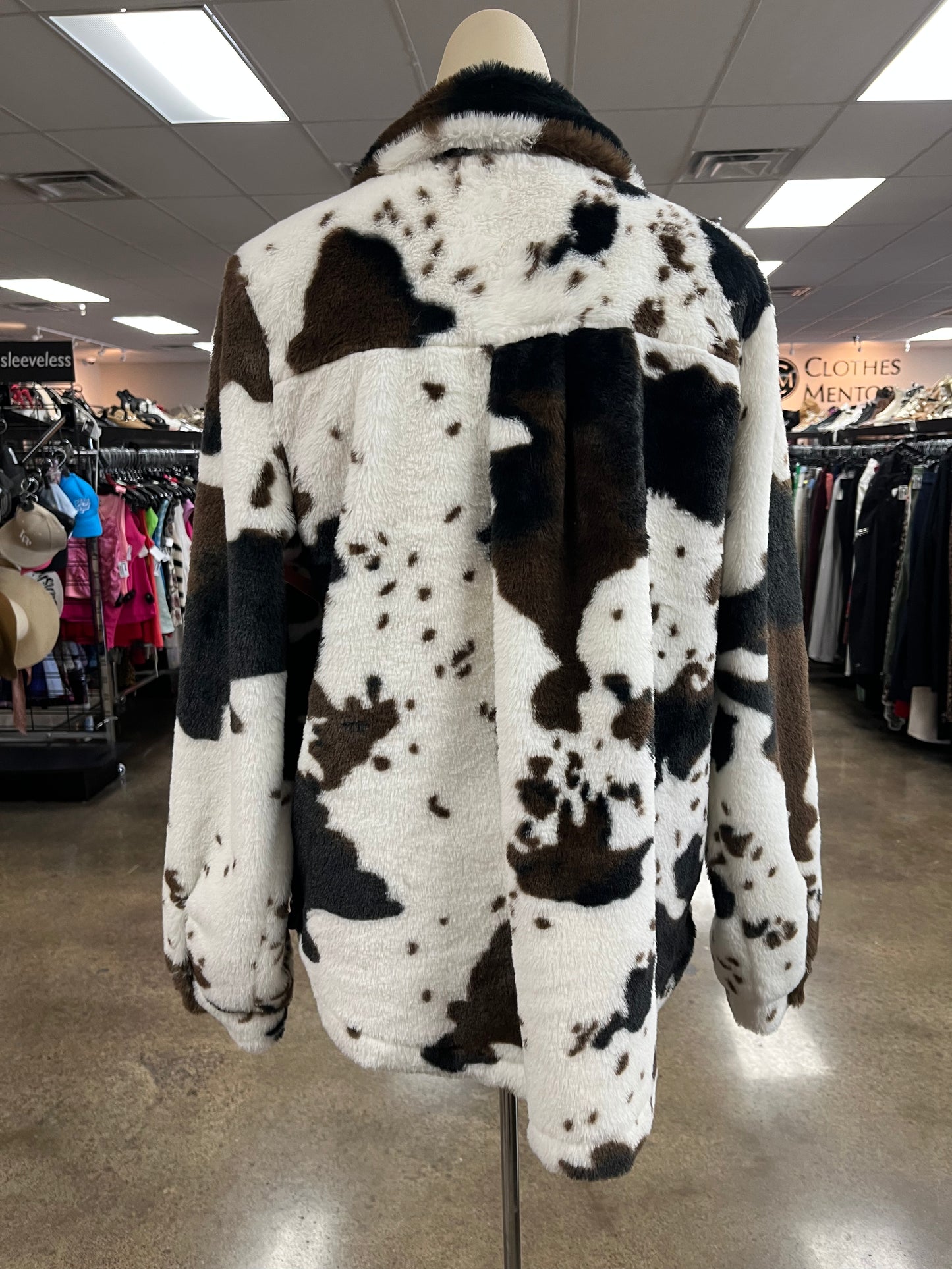 Jacket Shirt By Doe & Rae In Animal Print, Size:M