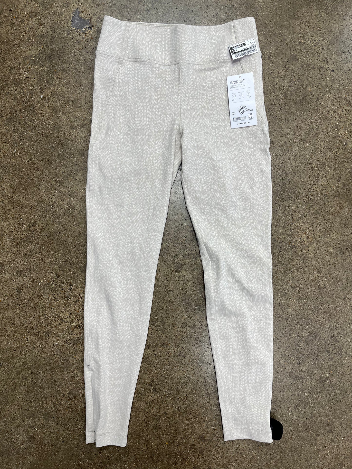 Athletic Leggings By Athleta In Cream, Size:S