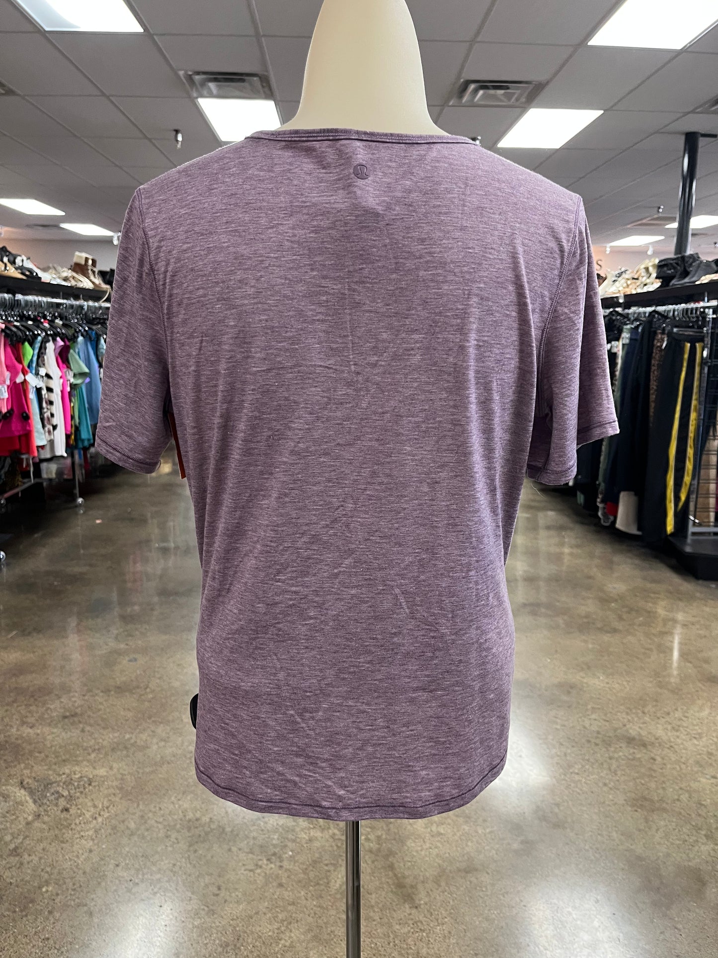Athletic Top Ss By Lululemon In Purple, Size:6