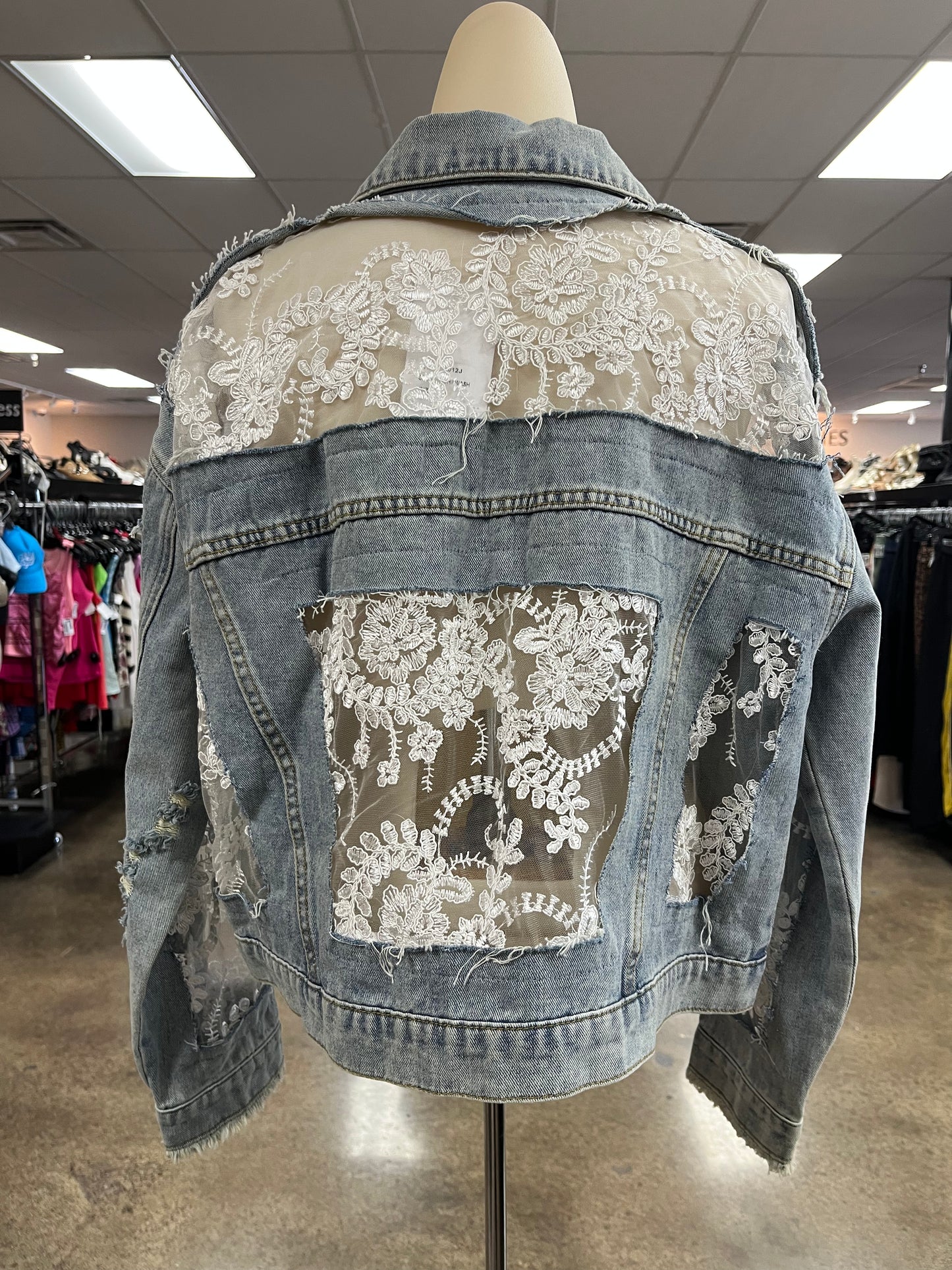 Jacket Denim By Blue B In Blue Denim, Size:S