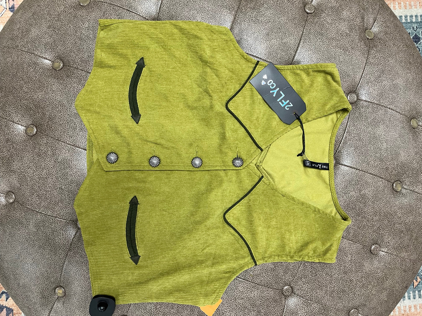 Vest Other By Clothes Mentor In Green, Size:L