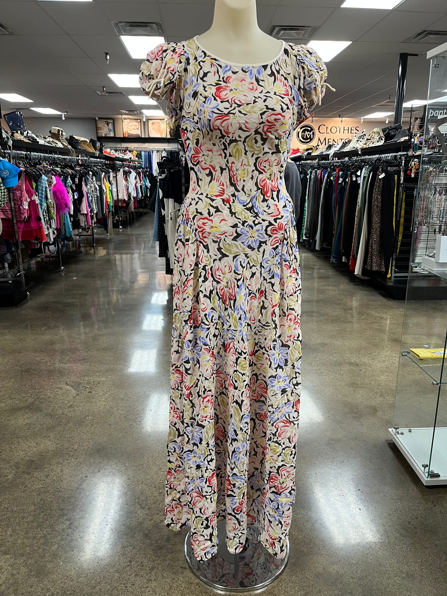 Dress Casual Maxi By Clothes Mentor In Floral Print, Size:Xs