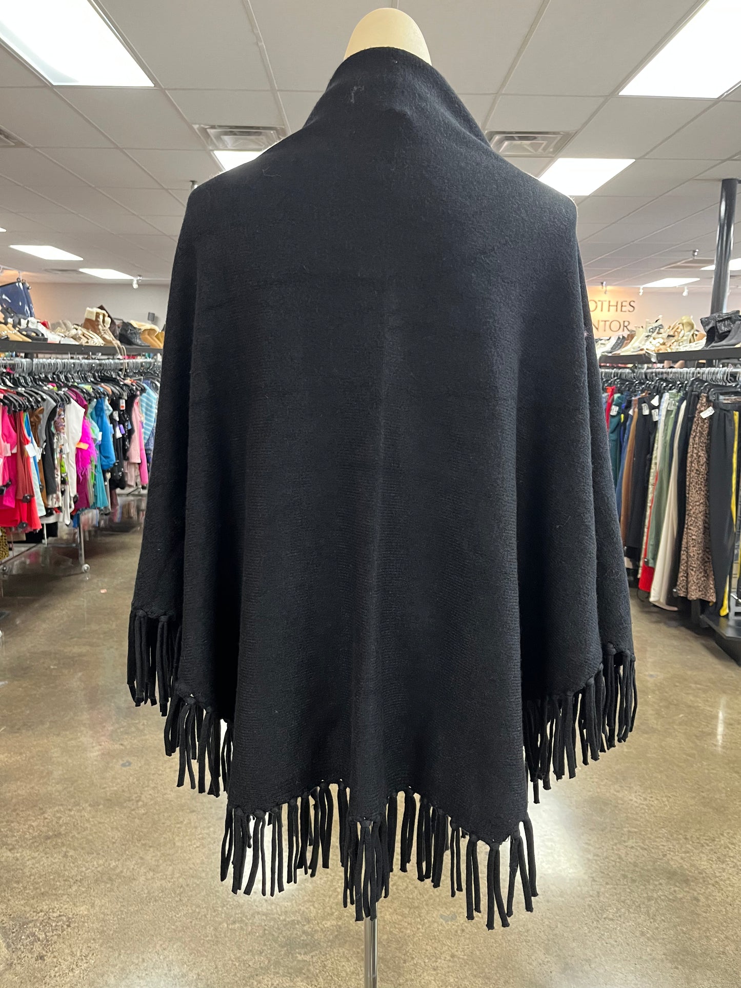 Shawl By Clothes Mentor In Black, Size:Osfm