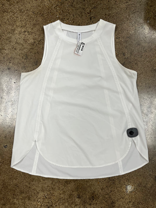 Athletic Tank Top By Athleta In White, Size:L