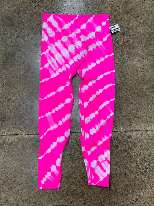 Athletic Leggings By Pink In Pink, Size:L
