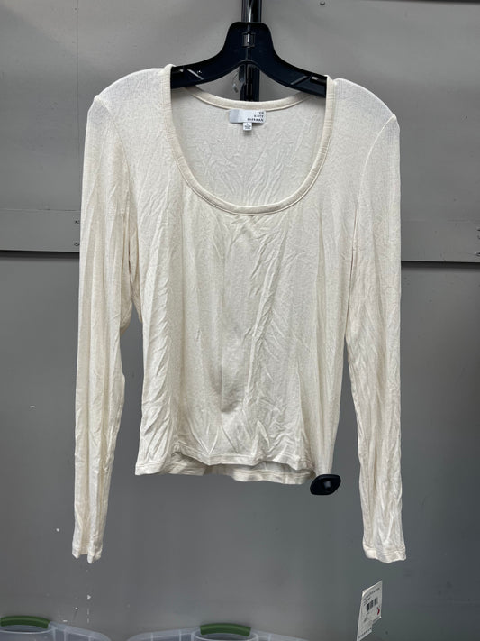 TOP LS by    CLOTHES MENTOR In CREAM, Size: L