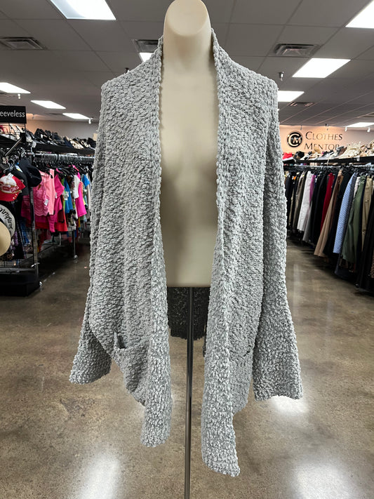 Sweater Cardigan By Hayden La In Grey, Size:1X