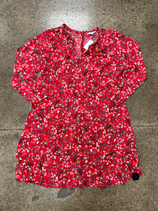 Dress Casual Short By Loft In Floral Print, Size:18