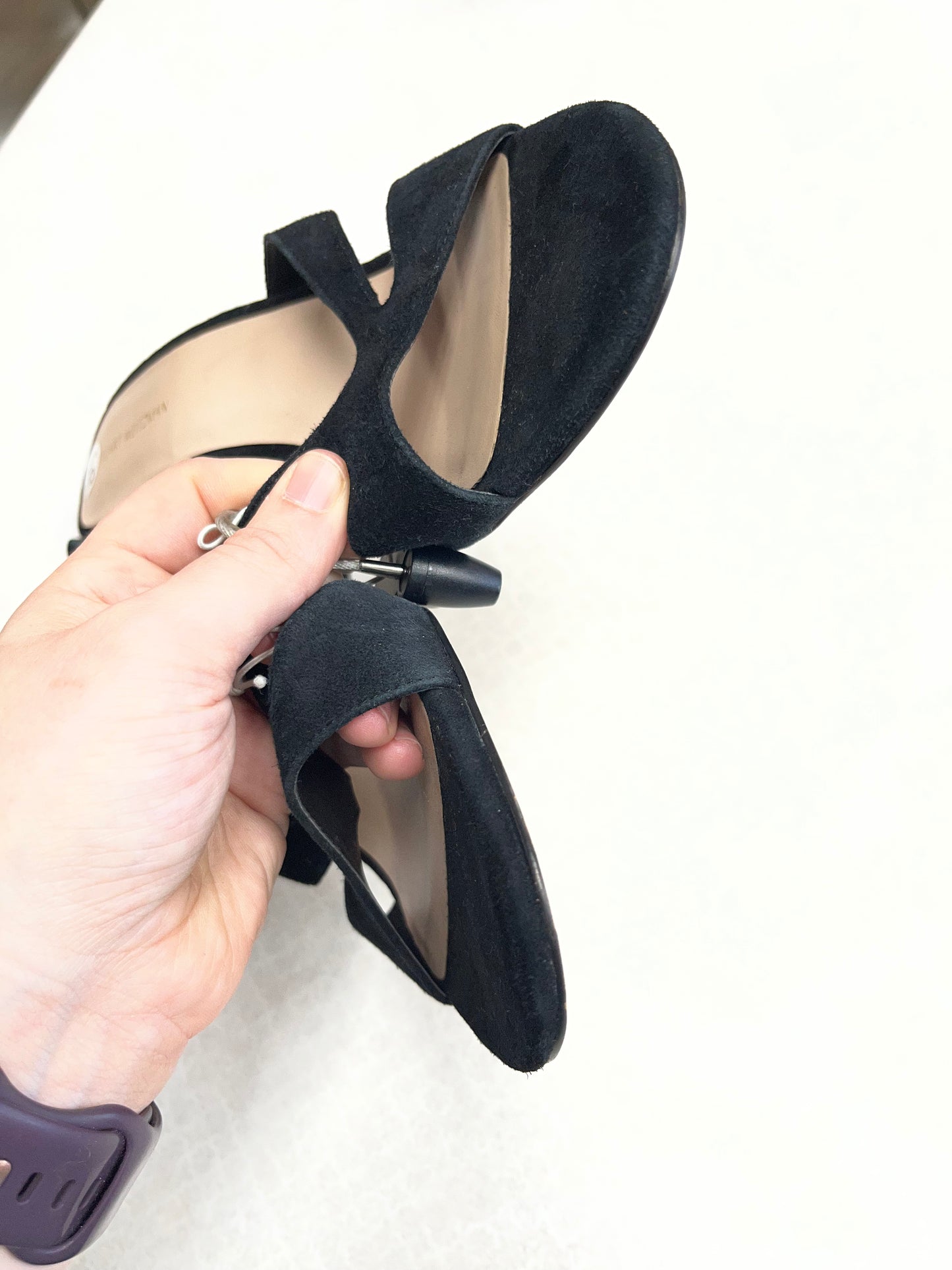 Sandals Designer By Stuart Weitzman In Black, Size:8.5