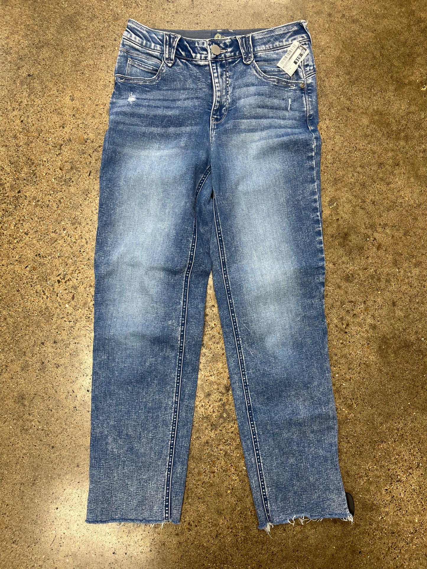 Jeans Straight By Democracy In Blue Denim, Size:4