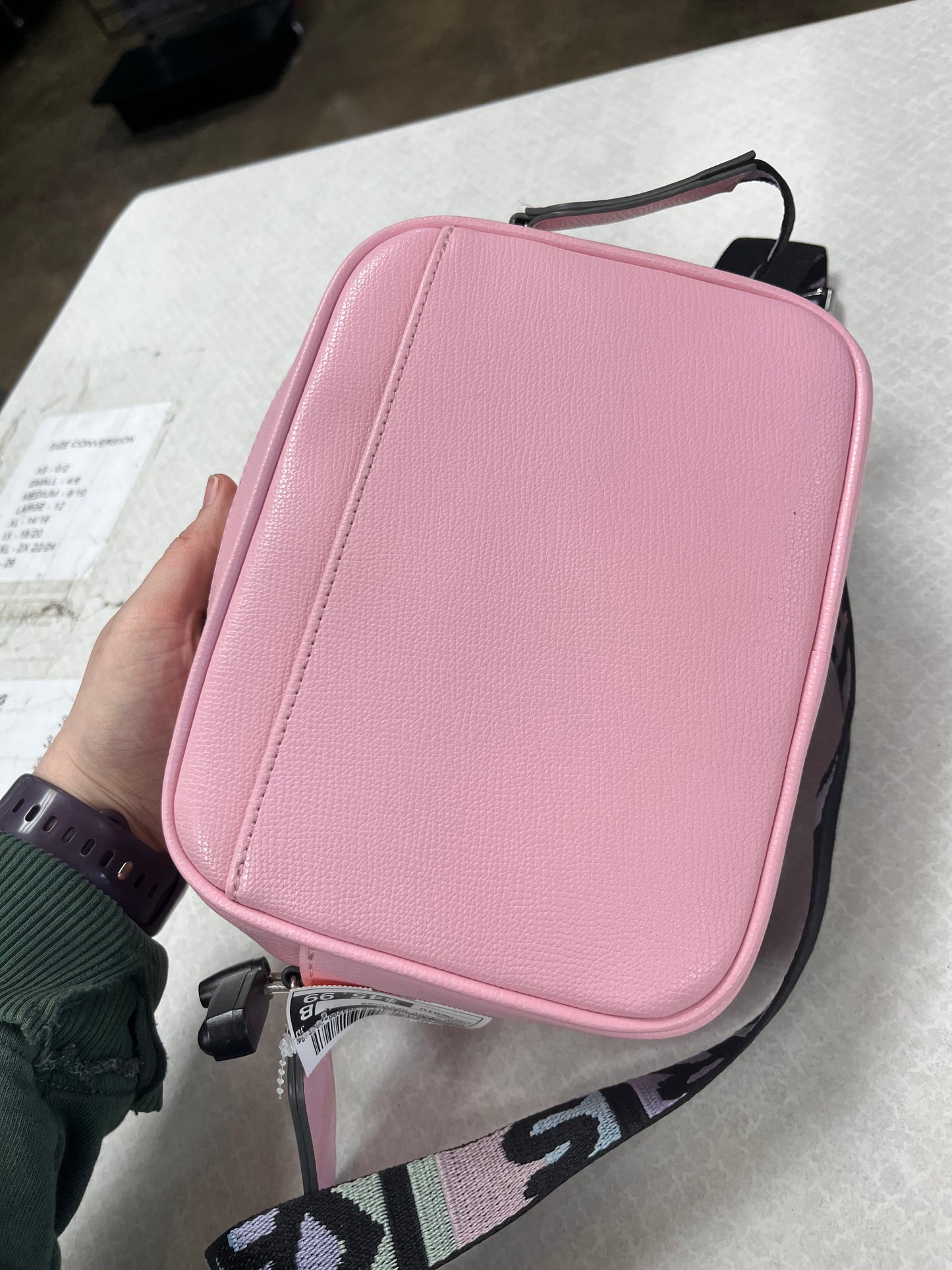 Crossbody Designer By Karl Lagerfeld In Pink, Size:Medium