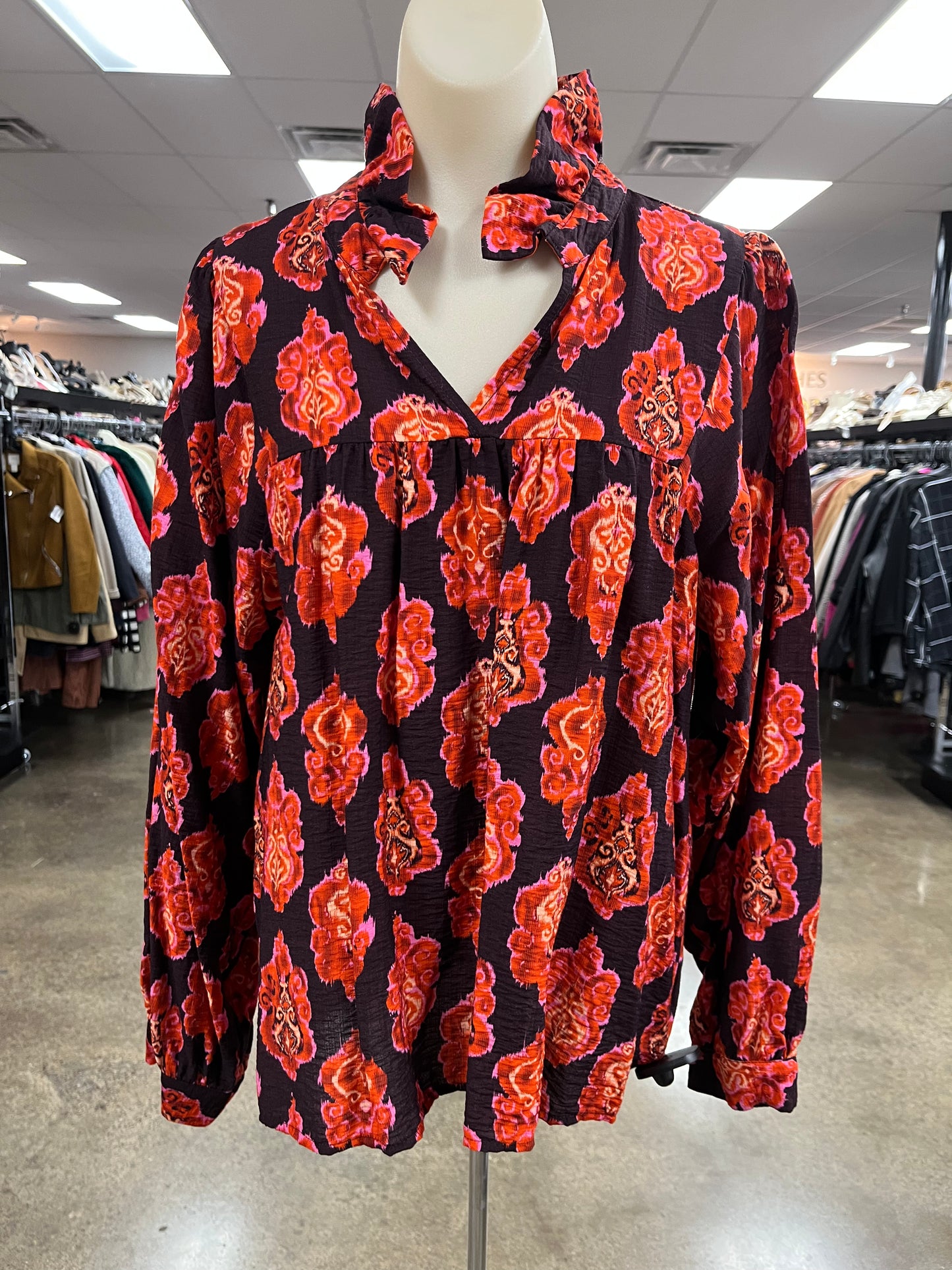 Top Ls By Jodifl In Orange, Size:M