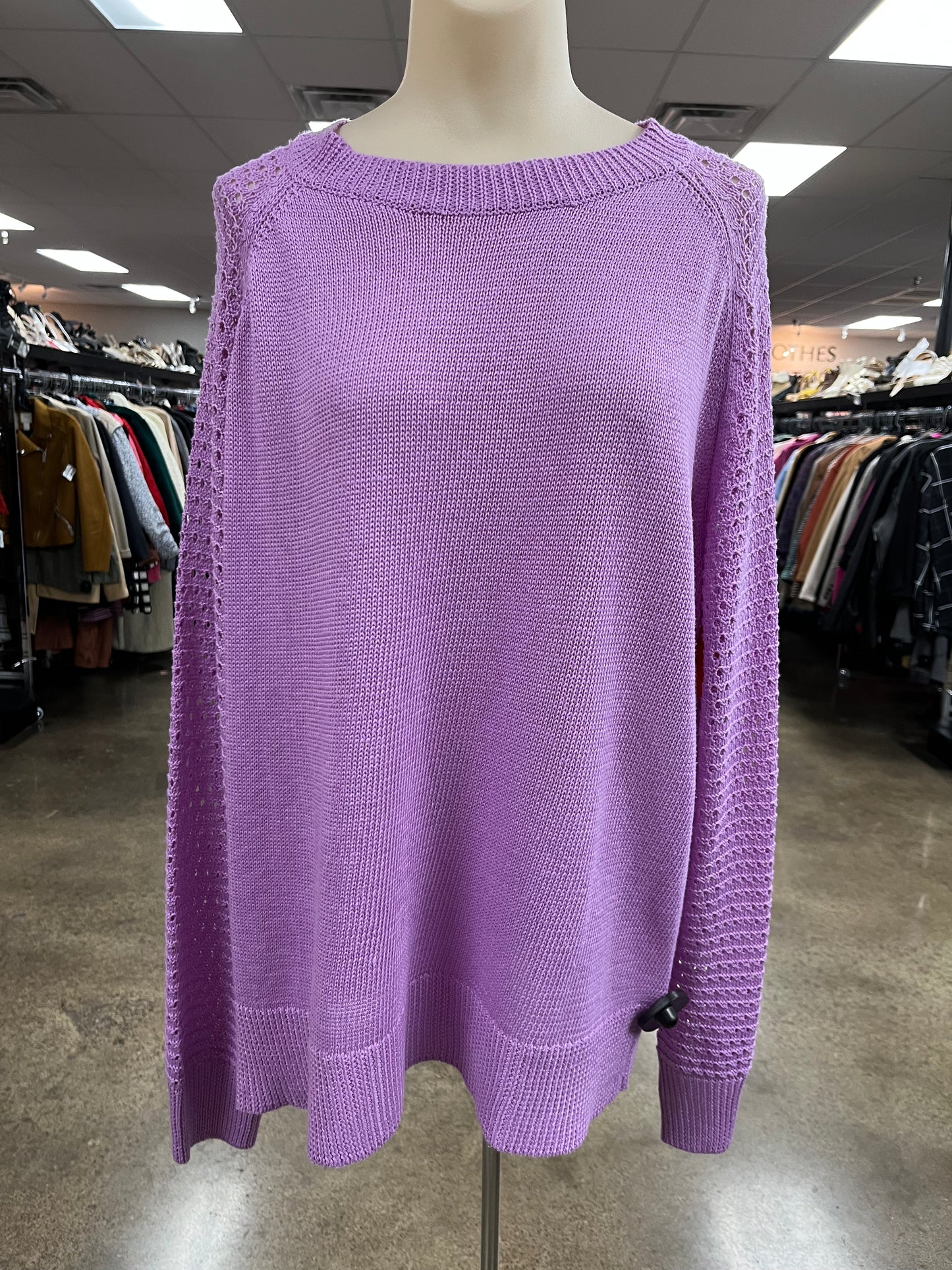 Sweater By White Birch In Purple, Size:Xl