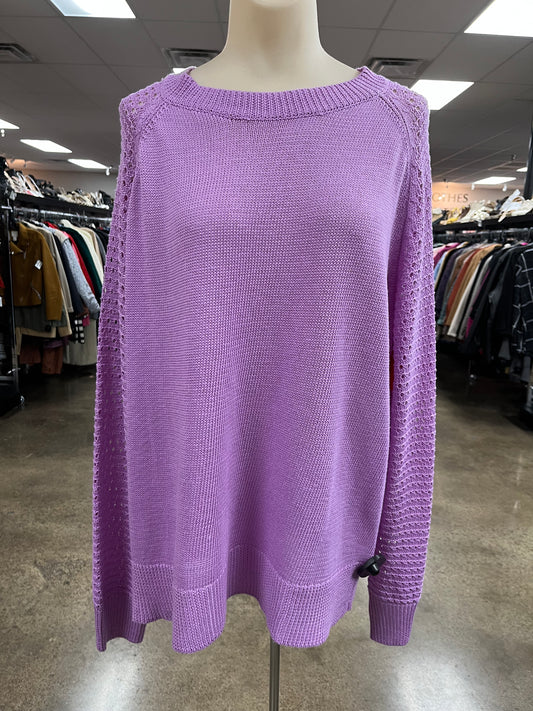 Sweater By White Birch In Purple, Size:Xl