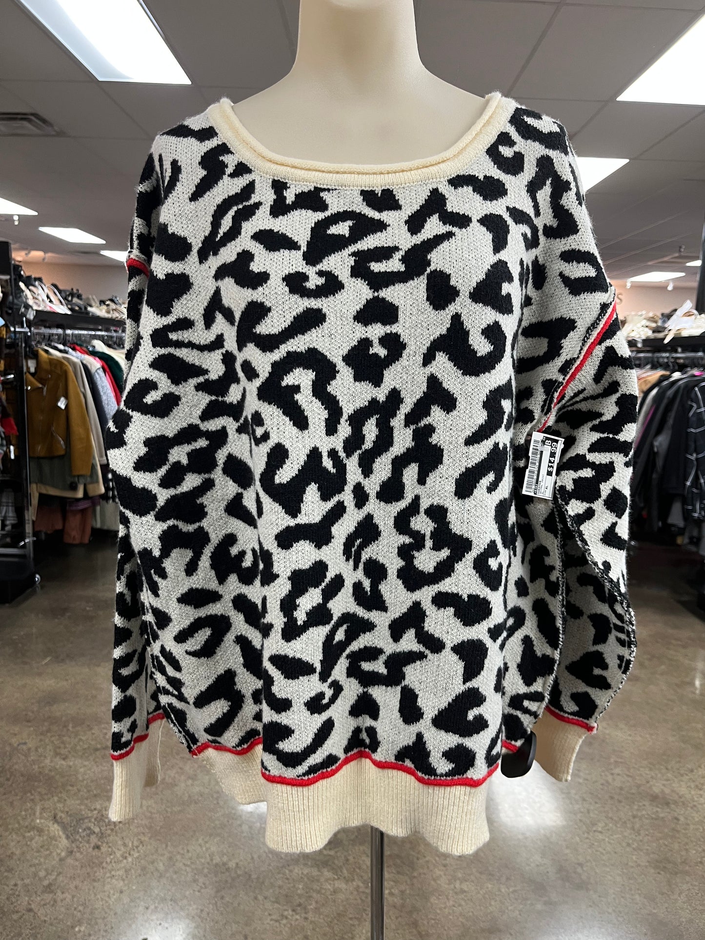 Sweater By Bibi In Animal Print, Size:Xl