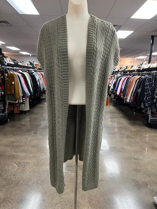 Sweater Cardigan By Vince Camuto In Green, Size:Osfm