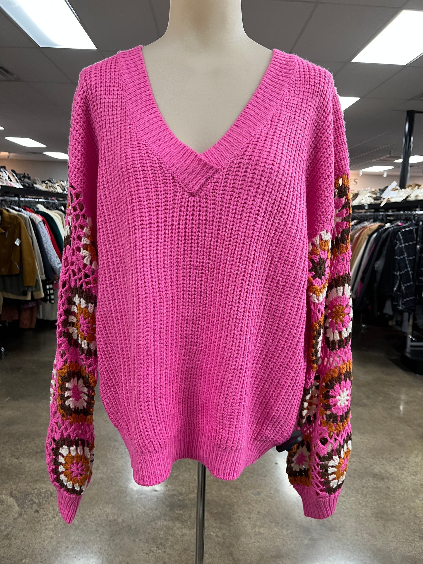 Sweater By Bibi In Pink, Size:L