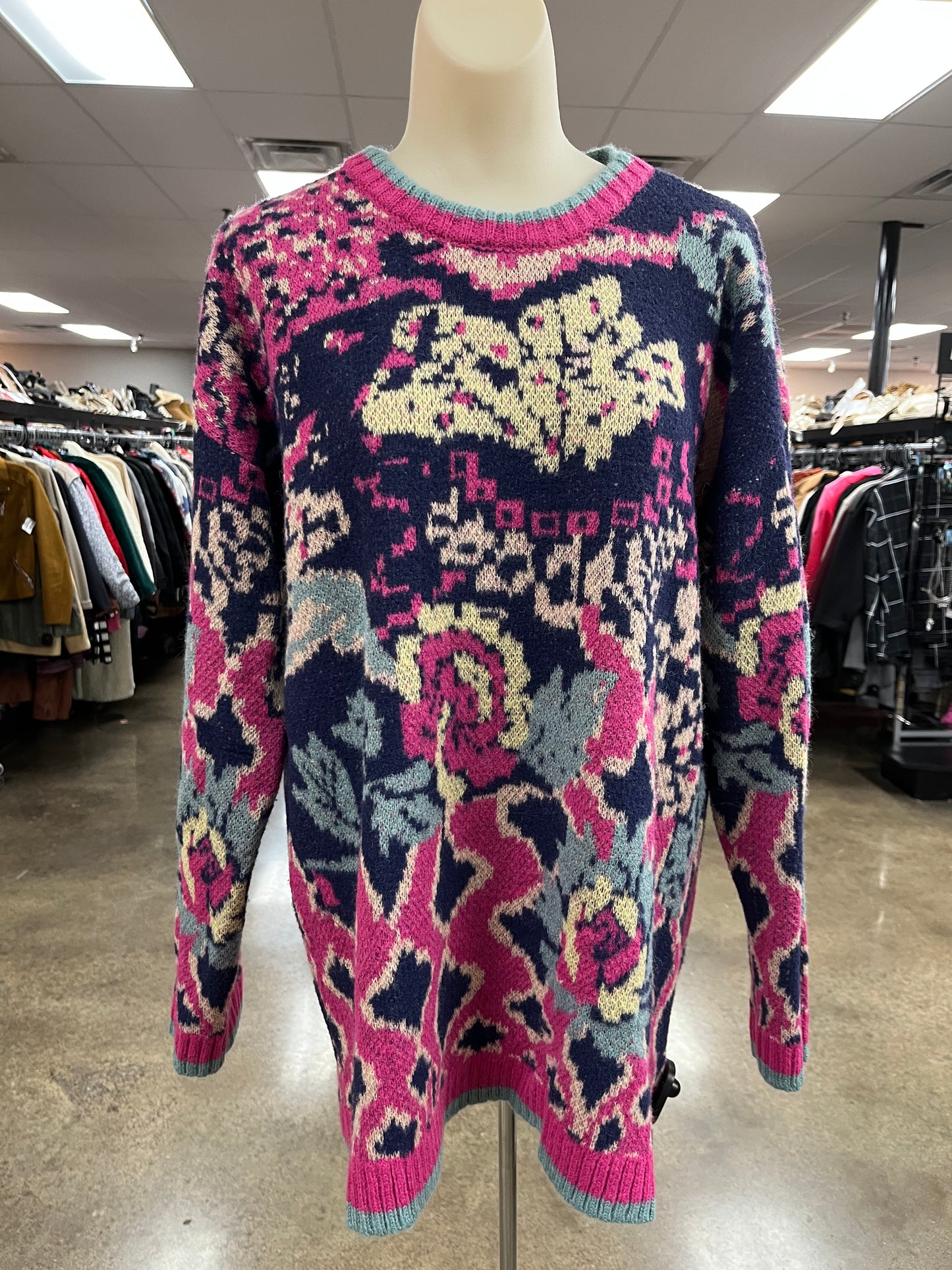 Sweater By Jodifl In Blue & Pink, Size:M