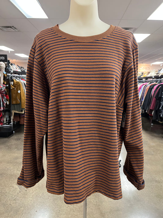 Top Ls By New In In Brown, Size:M