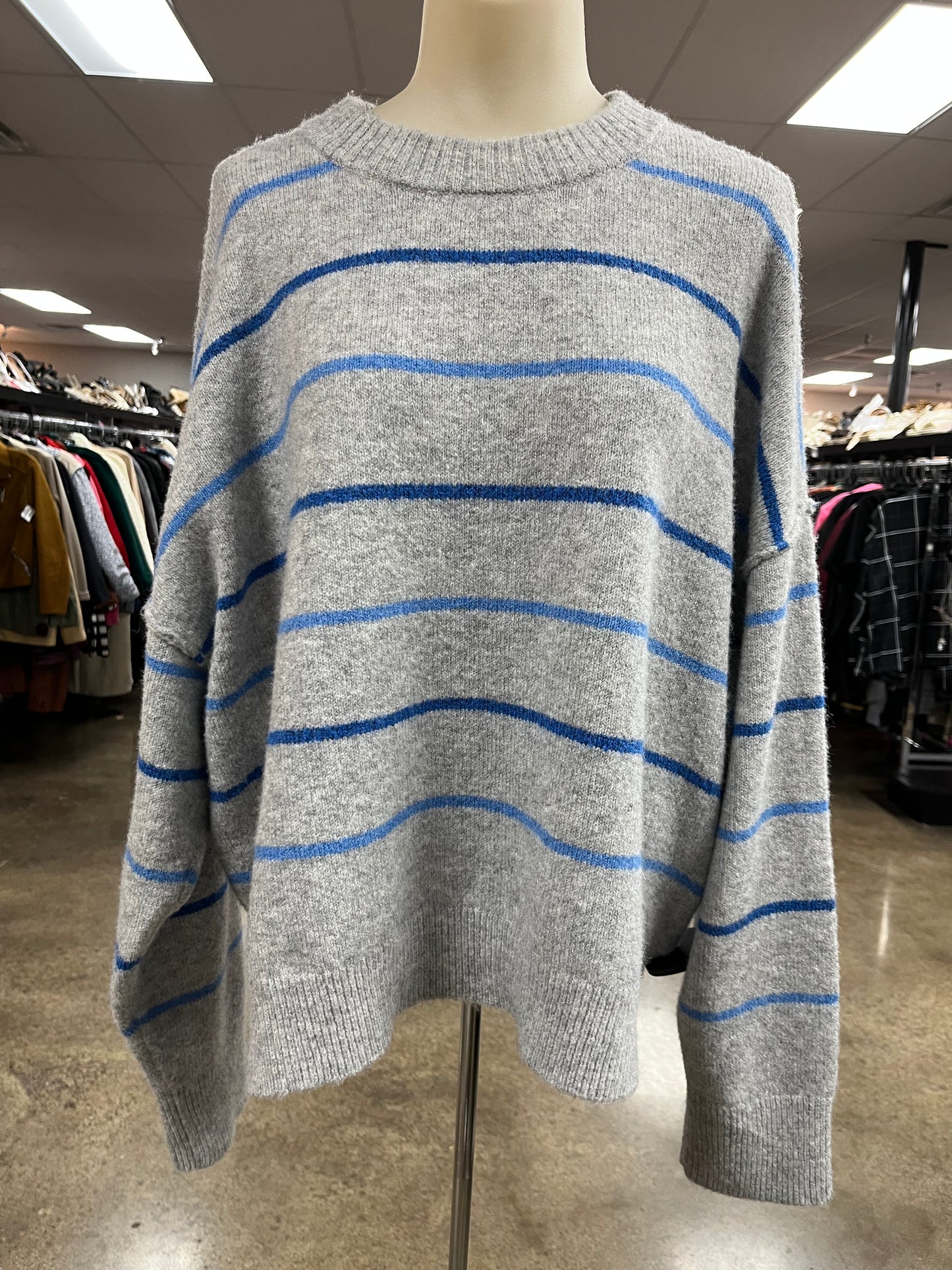 Sweater By American Eagle In Grey, Size:L