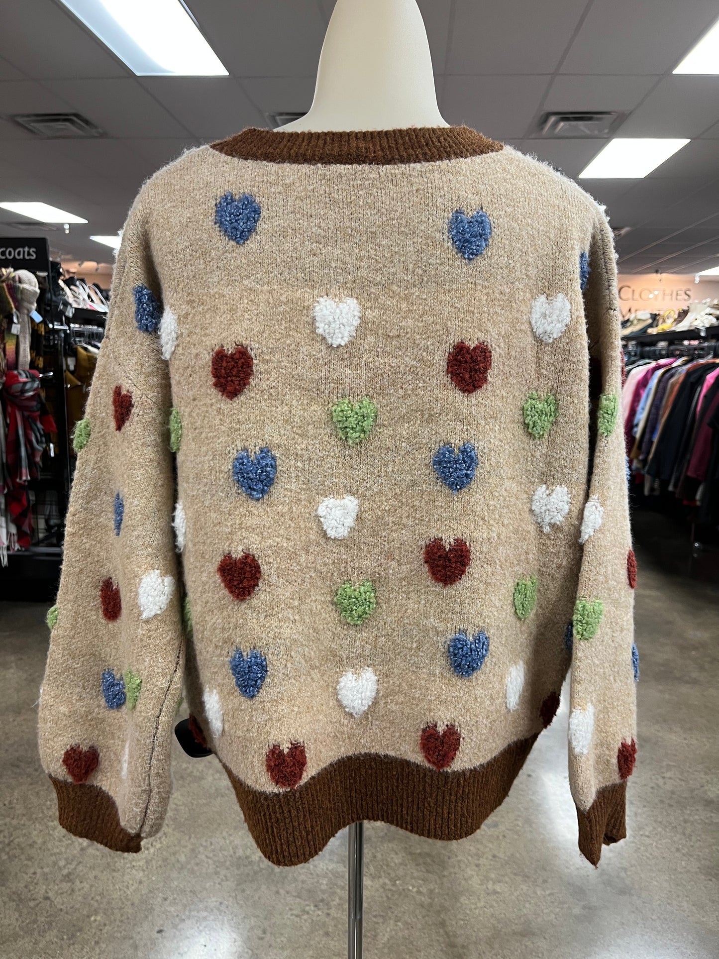 Sweater By Bibi In Brown, Size:L