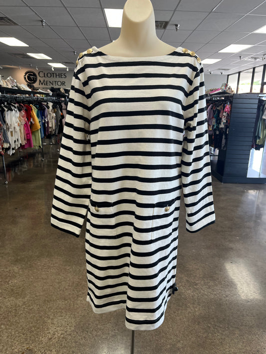 Dress Casual Short By J. Crew In Black & Cream, Size:M