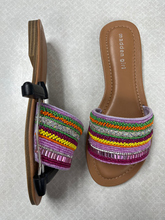 Sandals Flats By Madden Girl In Pink, Size:6.5