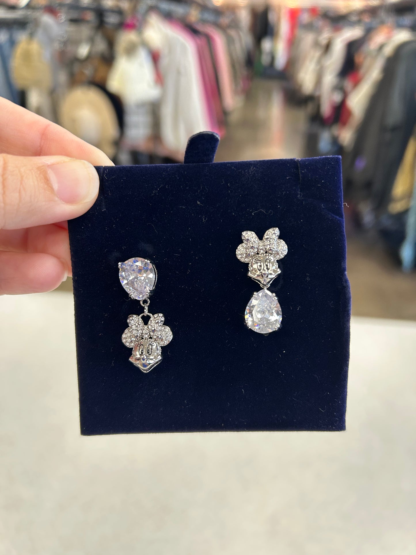 Earrings Designer By Swarovski In Silver