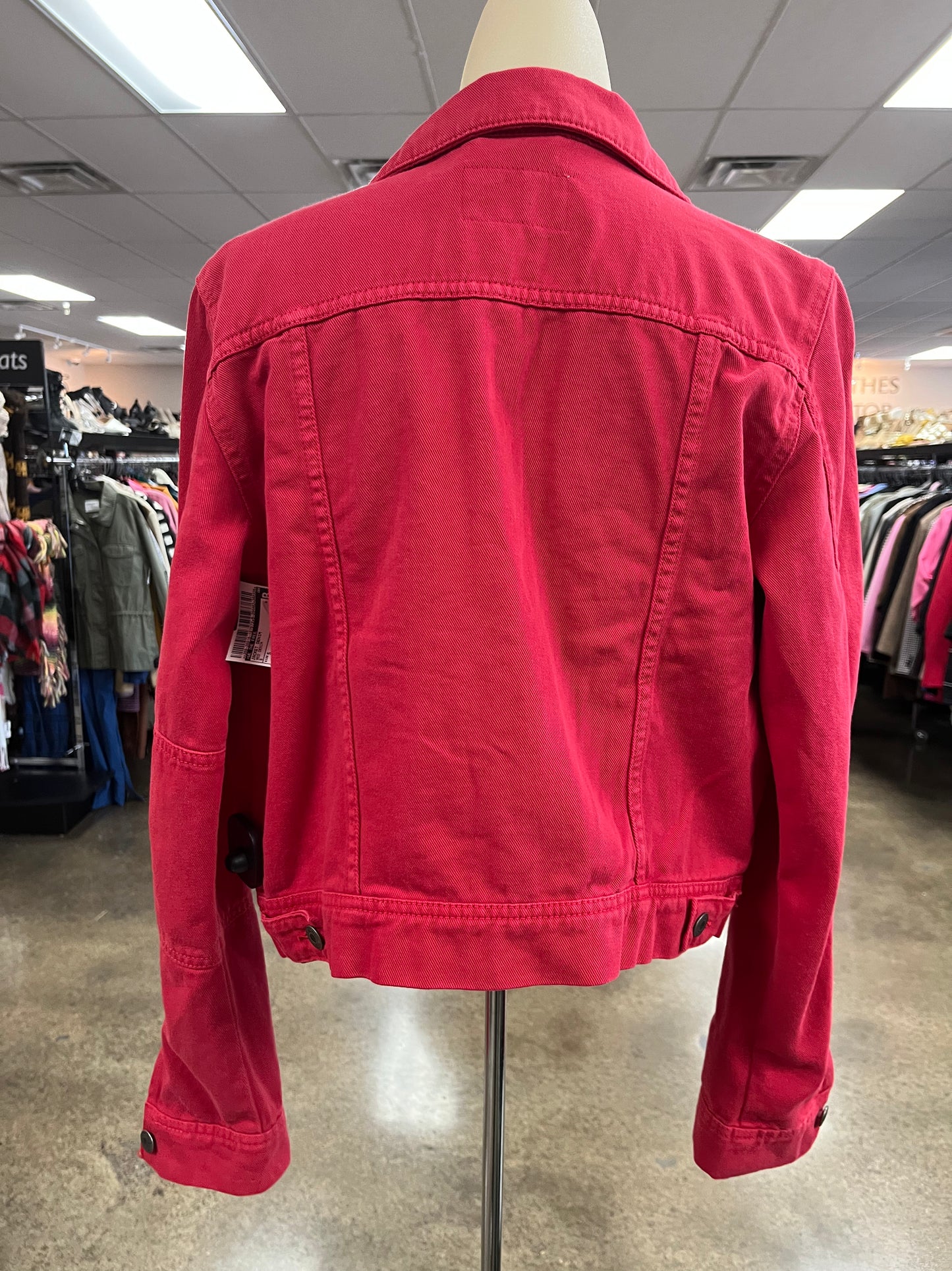 Jacket Denim By We The Free In Red Denim, Size:S