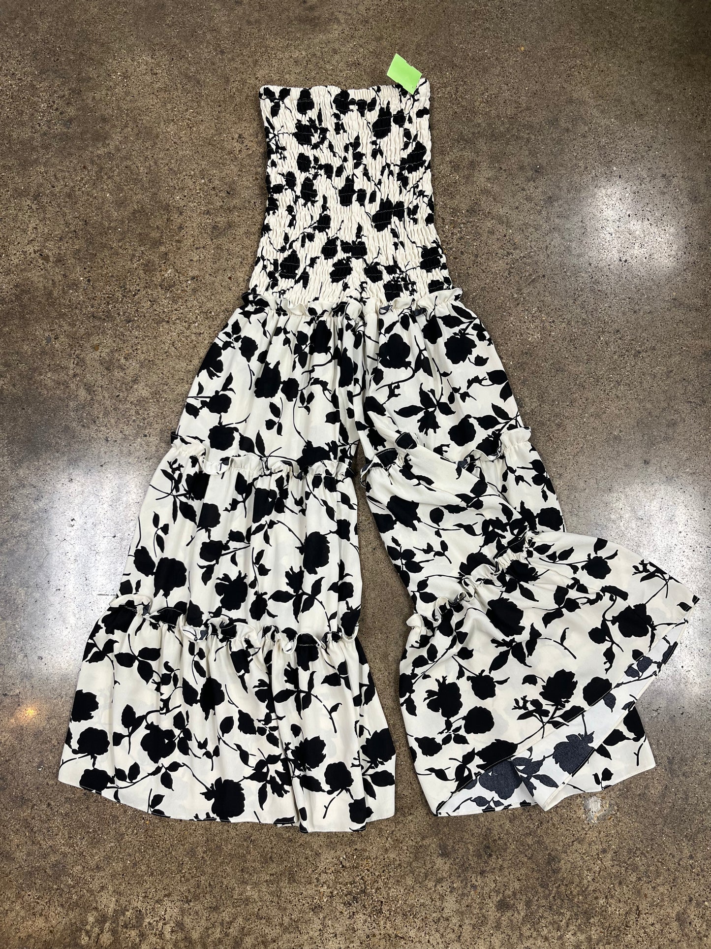 Pants Set 2Pc By Clothes Mentor In Black & Cream, Size:S