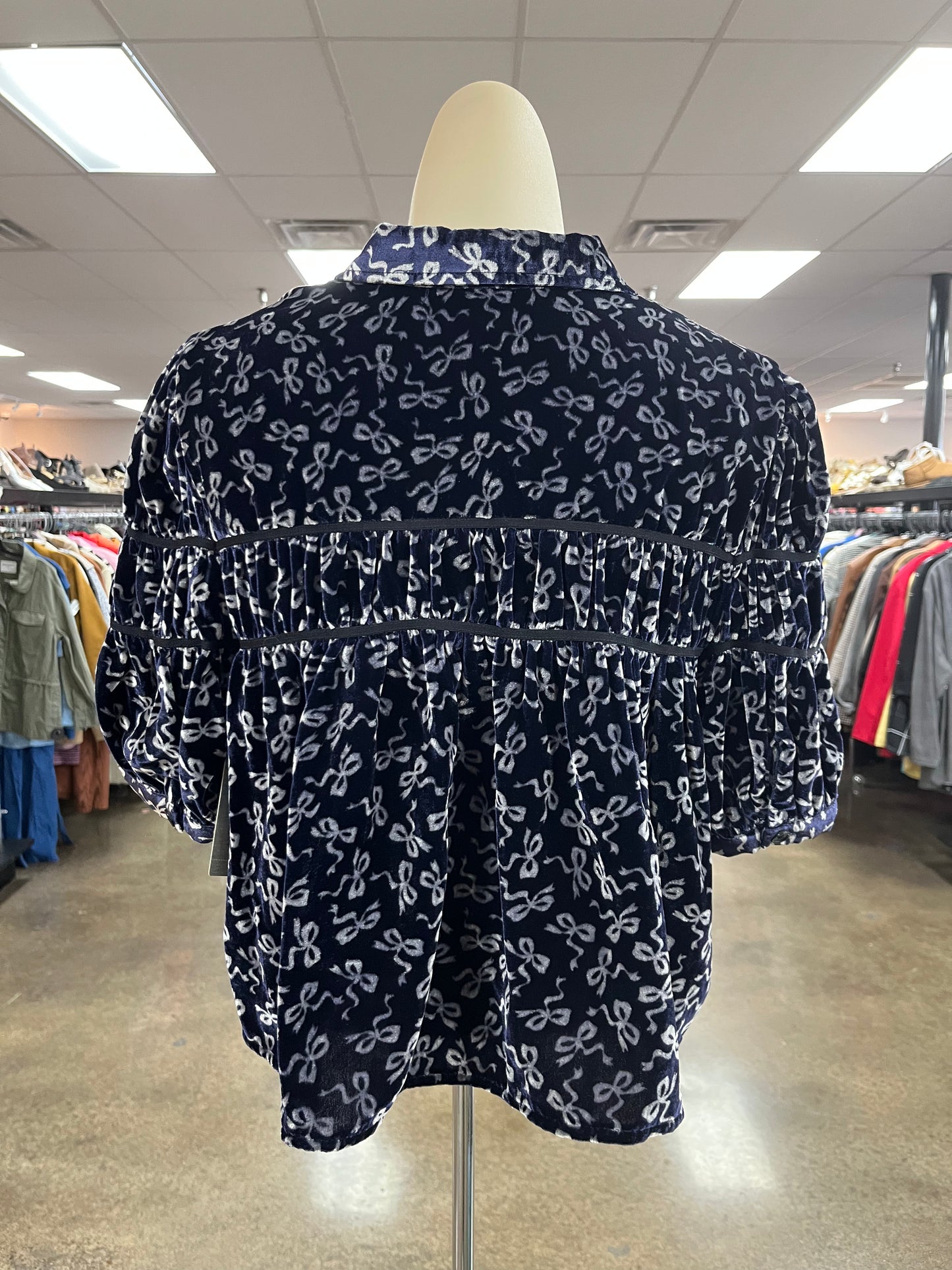 Top Ss By Maeve In Blue, Size:Lp