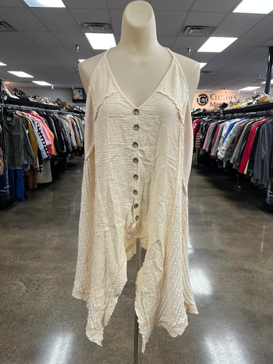 Top Sleeveless By Pol In Cream, Size:S