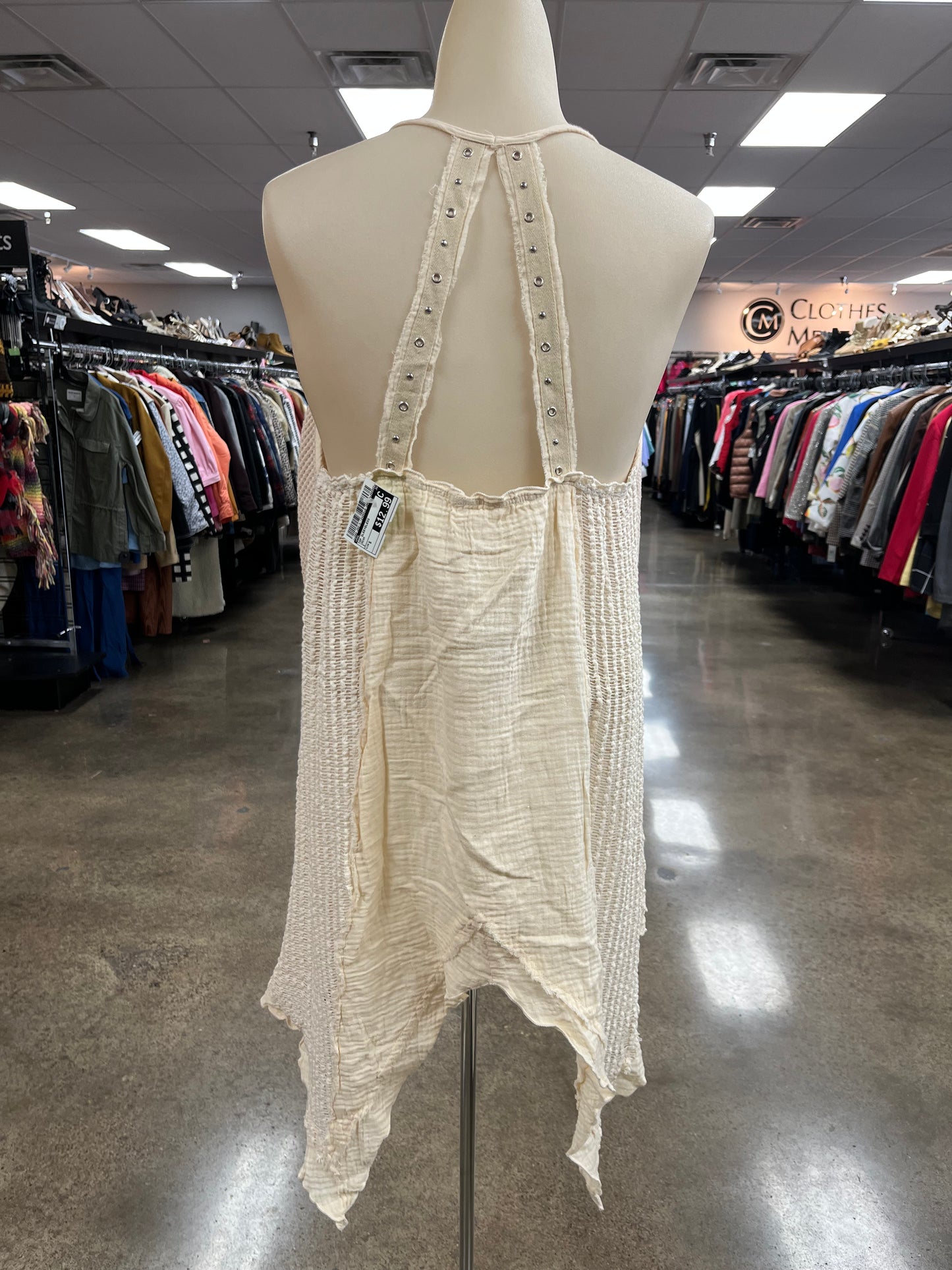 Top Sleeveless By Pol In Cream, Size:S