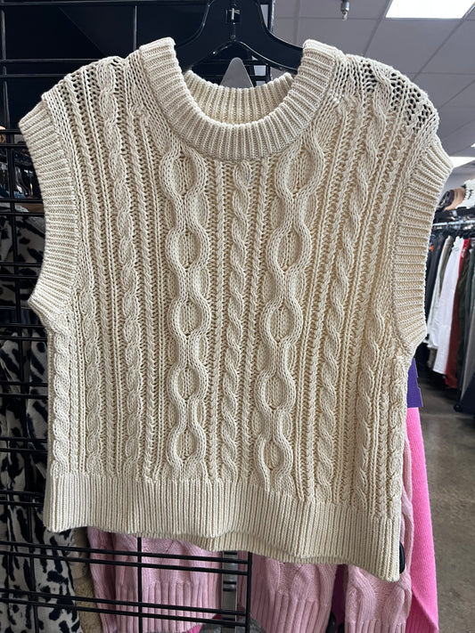 VEST SWEATER by VELVET In CREAM, Size: S