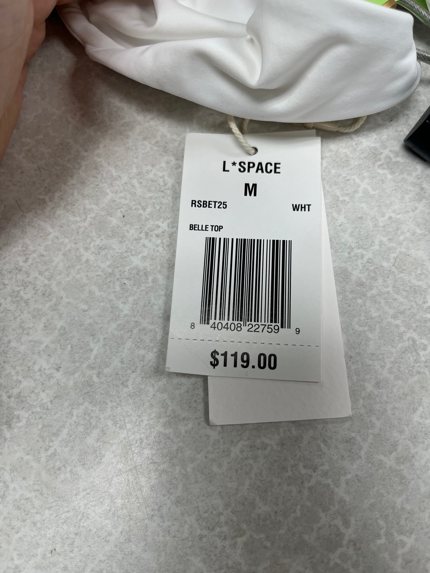 Swimsuit Top By Clothes Mentor In White, Size:M