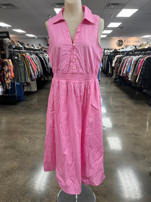Dress Casual Maxi By J. Crew In Pink, Size:8