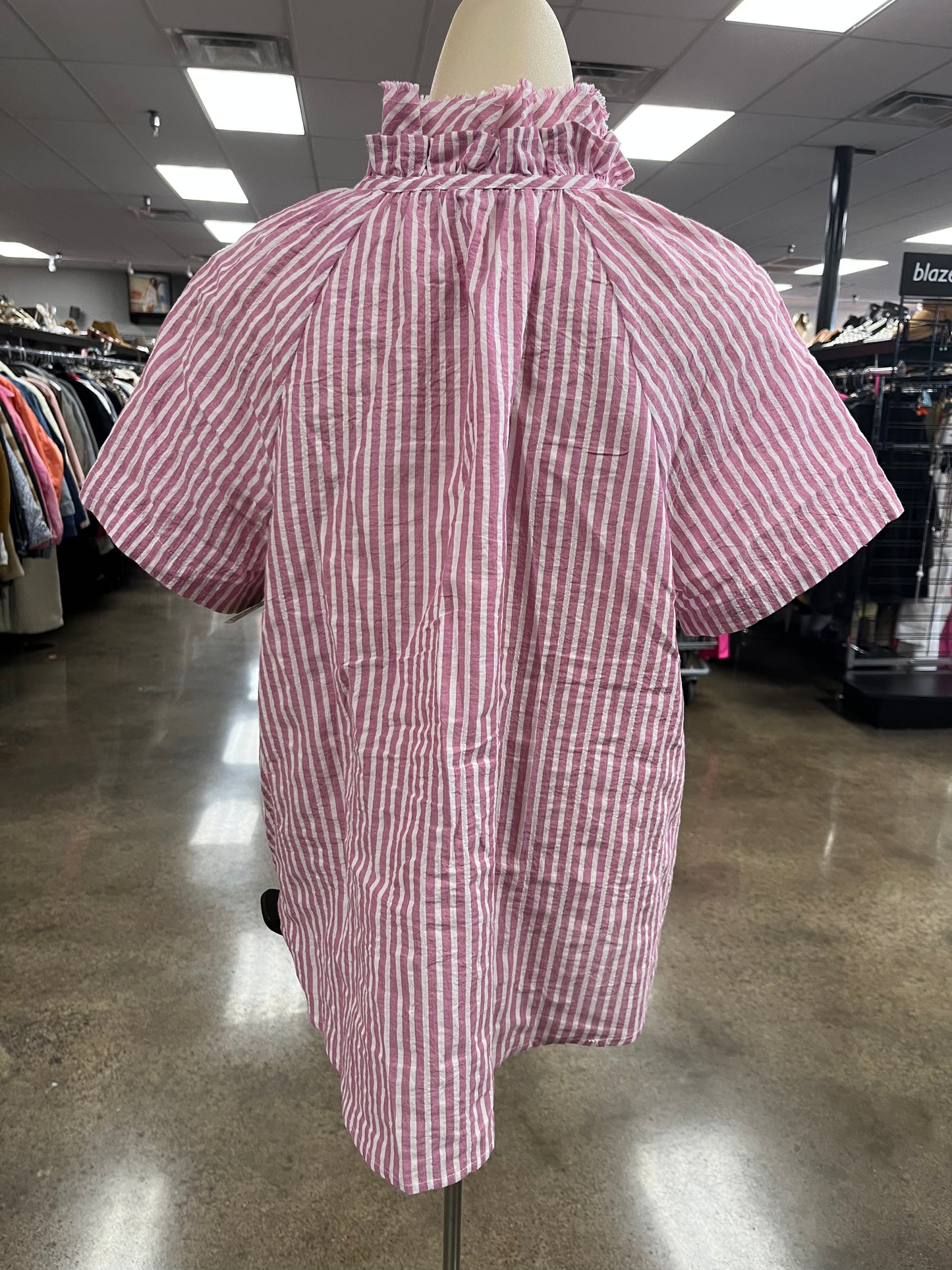 Top Ss By Chicos In Pink & White, Size:S