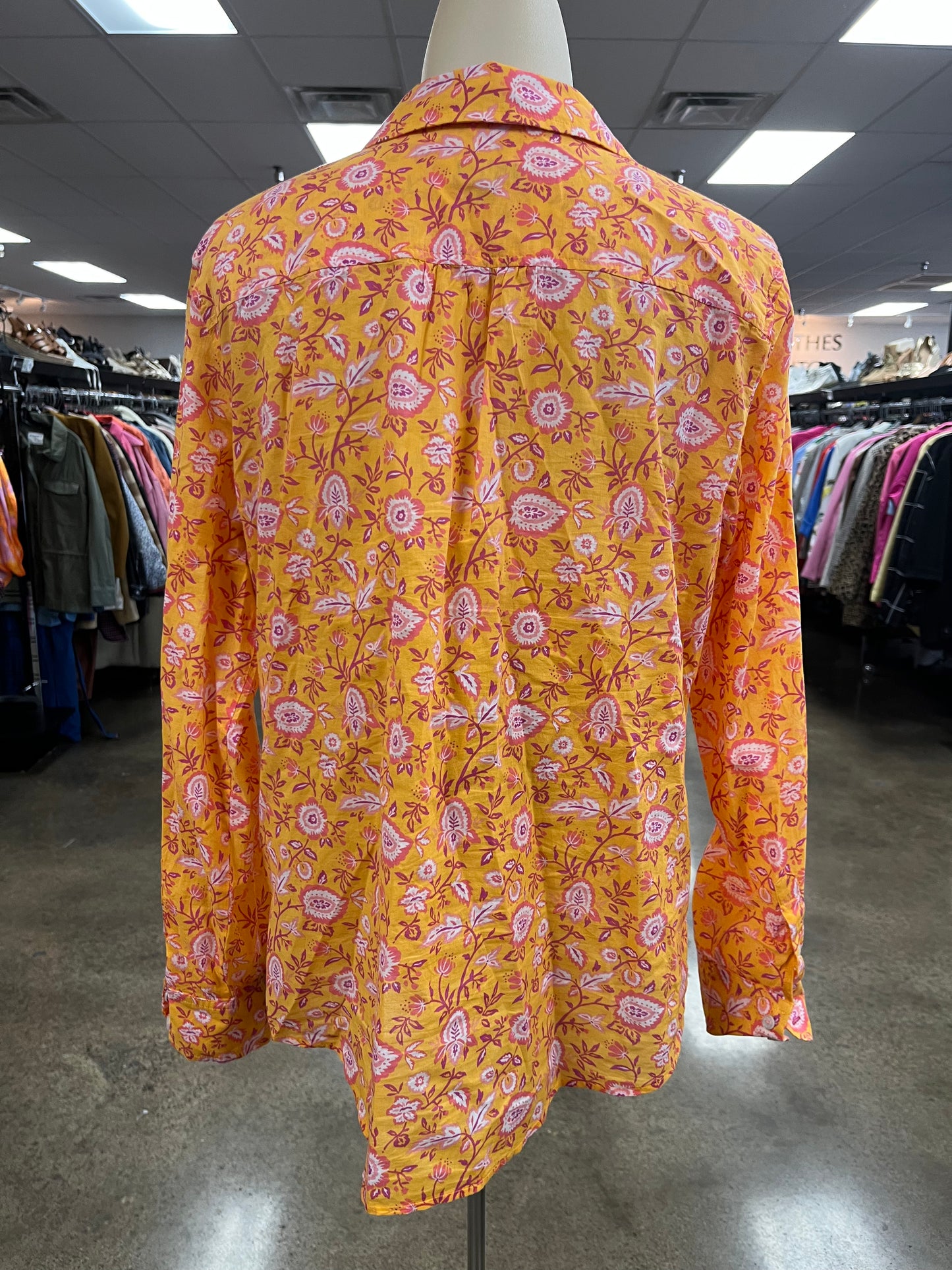 Top Ls By Talbots In Orange & Pink, Size:M