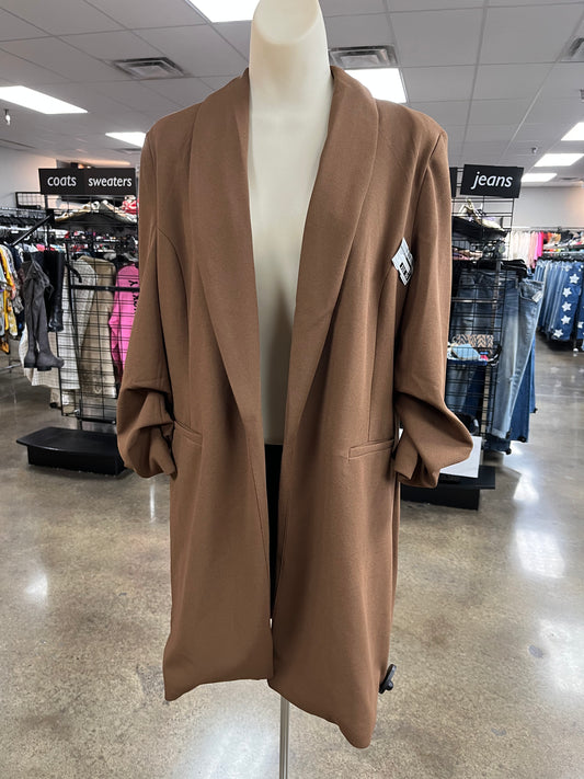 Blazer By Fashion Nova In Brown, Size:L