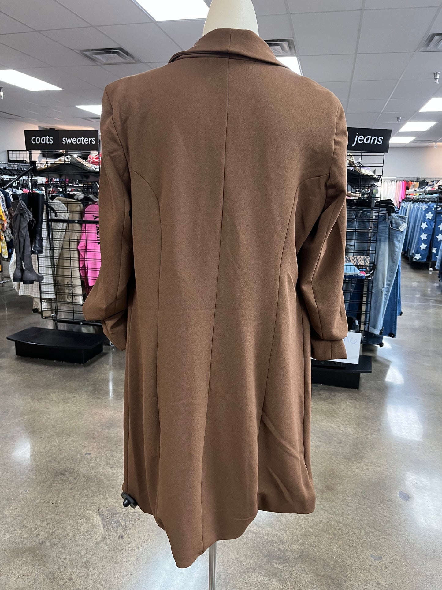 Blazer By Fashion Nova In Brown, Size:L