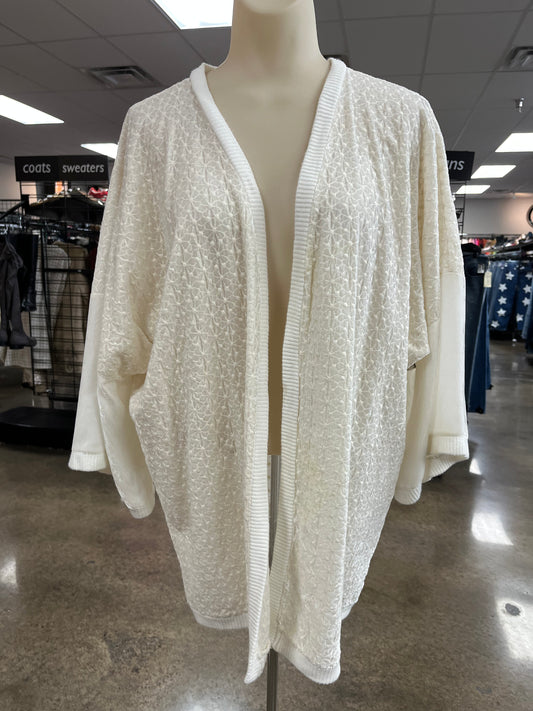Cardigan By Johnny Was In Cream, Size:Xs