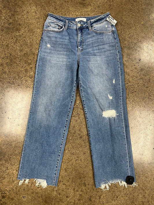 Jeans Straight By Flying Monkey In Blue Denim, Size:8